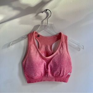 GYMSHARK | Pink/Orange Ombre Sports Bra